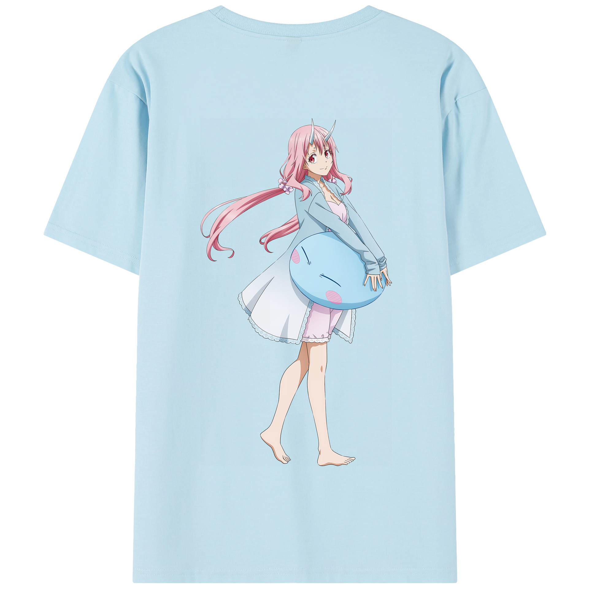 （画像用） 転スラ Regarding Reincarnated to Slime 綿100％半袖Tシャツ（背面プリント）